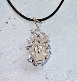 Tree Branch Design Pendant With Clear Quartz Tumbled Polished Natural Healing Crystal, Necklace, Crystal For Energy, Balancing and Healing, Gift