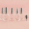 Refillable 10ml Oval Perfume / Toner Travel Spray Bottles With Atomized Sprayer, Silver, Glass, 3pc