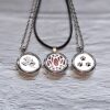 Tree Of Life Aromatherapy Necklace, Stainless Steel Essential Oil Diffuser Locket, Charm Perfume Box Pendant, Women's Jewelry Gift, 3pcs