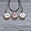 Tree Of Life Aromatherapy Necklace, Stainless Steel Essential Oil Diffuser Locket, Charm Perfume Box Pendant, Women's Jewelry Gift, 3pcs