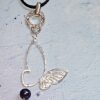 bs_big_but_bl_round_gemstone_003_0004NE Big Butterfly Shaped Zinc Alloy Pendant, Dark Blue Mother Pearl, Accessory, Necklace